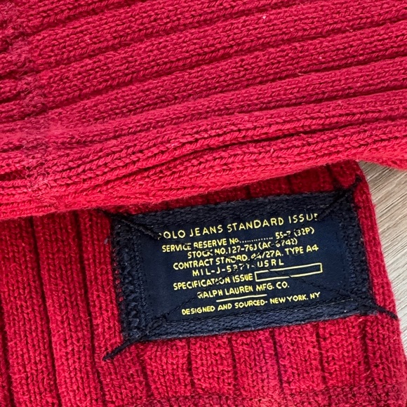 Ralph Lauren Men's Vibrant Red Crewneck Sweater - Picture 2 of 3